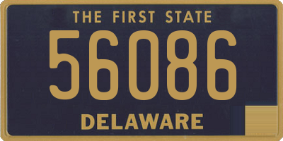DE license plate 56086