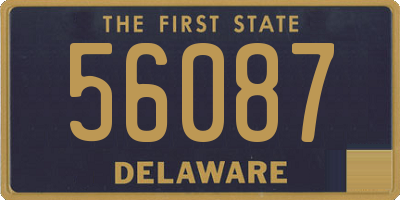 DE license plate 56087