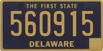 DE license plate 560915