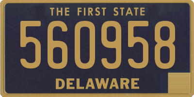 DE license plate 560958