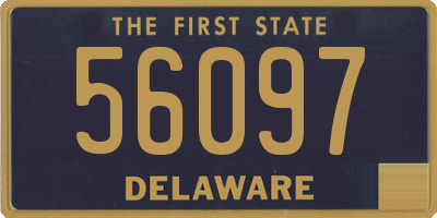 DE license plate 56097