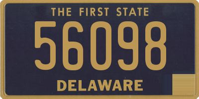 DE license plate 56098