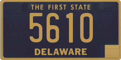 DE license plate 5610