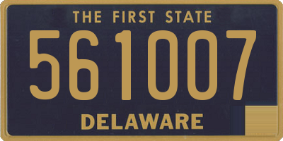 DE license plate 561007