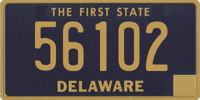 DE license plate 56102