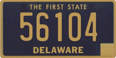 DE license plate 56104