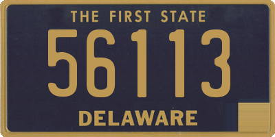 DE license plate 56113