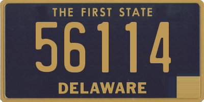 DE license plate 56114