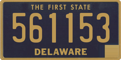 DE license plate 561153