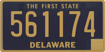 DE license plate 561174