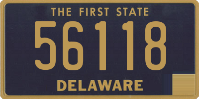 DE license plate 56118