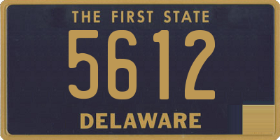 DE license plate 5612