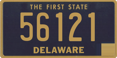 DE license plate 56121