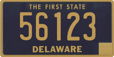 DE license plate 56123