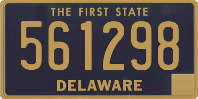 DE license plate 561298