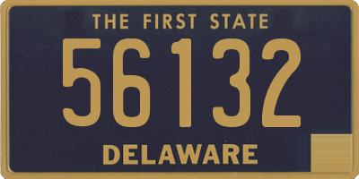 DE license plate 56132