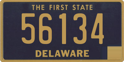 DE license plate 56134