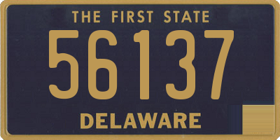 DE license plate 56137