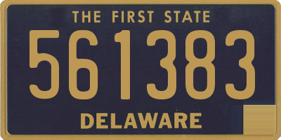 DE license plate 561383