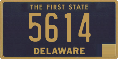 DE license plate 5614