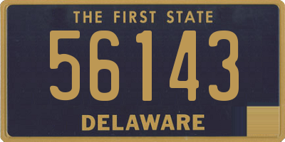 DE license plate 56143