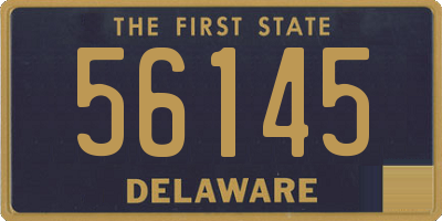 DE license plate 56145