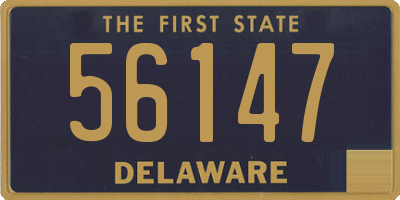 DE license plate 56147