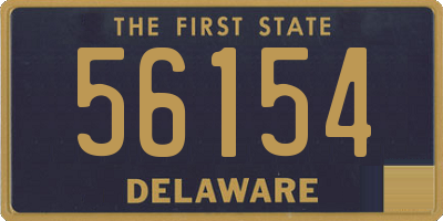 DE license plate 56154