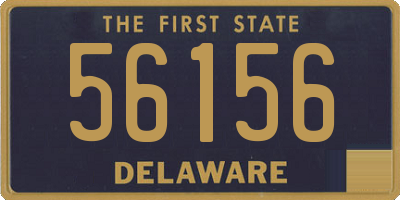 DE license plate 56156