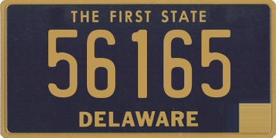 DE license plate 56165