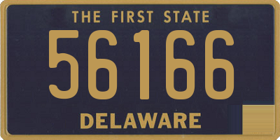 DE license plate 56166