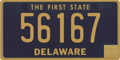 DE license plate 56167
