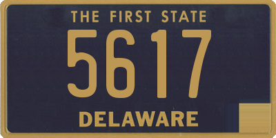DE license plate 5617