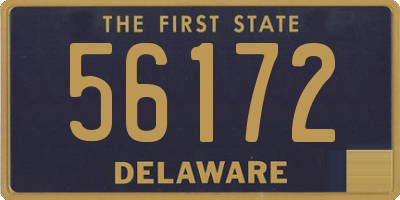 DE license plate 56172