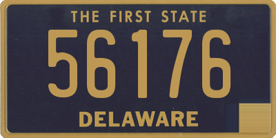 DE license plate 56176