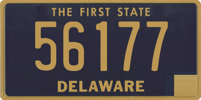 DE license plate 56177