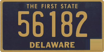 DE license plate 56182