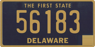 DE license plate 56183