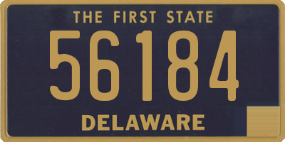 DE license plate 56184