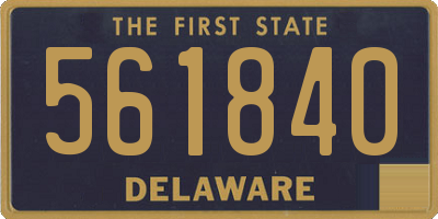 DE license plate 561840