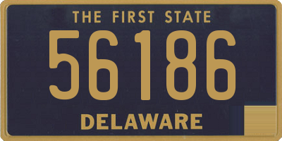 DE license plate 56186