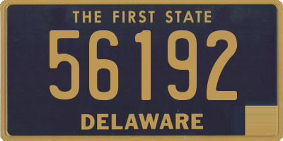 DE license plate 56192
