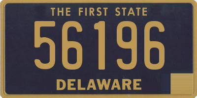 DE license plate 56196