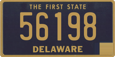 DE license plate 56198