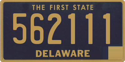 DE license plate 562111