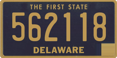 DE license plate 562118