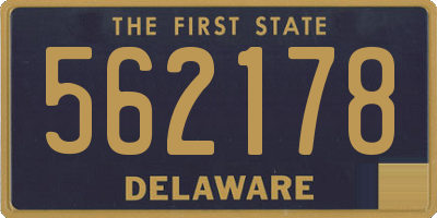 DE license plate 562178