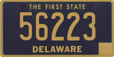 DE license plate 56223