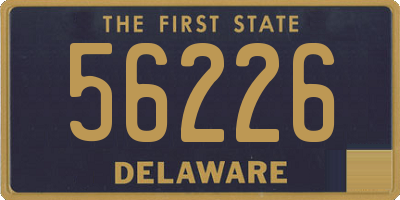 DE license plate 56226