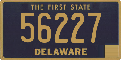 DE license plate 56227